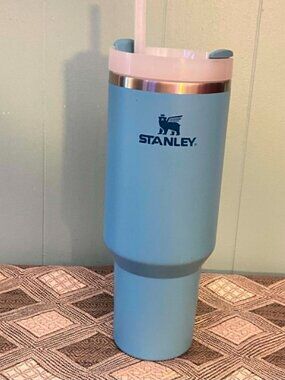 Stanley Adventure Quencher H2.0 40 oz Light Blue Tumbler with Straw